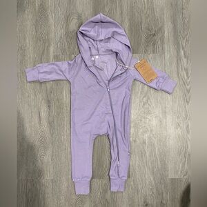 Kyte Baby Jersey Jumpsuit in Taro